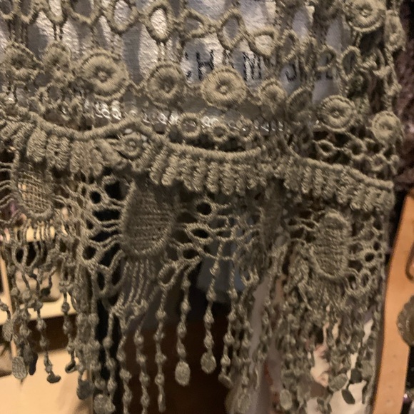 Olive Green Lace Tunic #48 - Picture 3 of 5